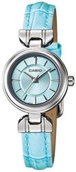 Casio Women's Core LTP1353L-2A Blue Leather Quartz Watch With Blue Dial
