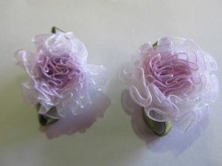 Lilac Flower Embellishment-2pc