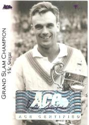 Vic Seixas - Ace Authentic 2012 "grand Slam" - Certified "autograph" Card