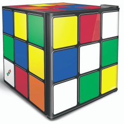 Rubiks Cube 46 Litre Counter-top Bar Fridge BC-46R