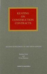 Keating On Construction Contracts - 2nd Supplement Paperback 9th Revised Edition