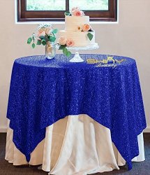 50"50" Square Royal Blue Sequin Tablecloth Select Your Color & Size Can Be Available Sequin Overlays Runners Gatsby Wedding Glam Wedding Decor Vintage Weddings