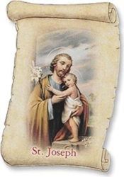 Traditional Catholic St Joseph Magnet - Patron Of Fathers Unborn Children Workers