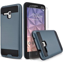 Alcatel Onetouch Fierce XL Case Alcatel Flint Case Alcatel Pixi Glory 4G LTE Case Circlemalls 2 Pieces Hybird Shockproof Phone Cover With HD Screen Protector