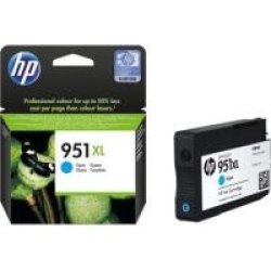 Hp 951XL High Yield Cyan Original Ink Cartridge Retail Box  product Overview:hp 951XL Cyan Ink Cartridge Prints With Professional-quality Colour On Page After Page. Bring