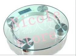 Digital Electronic Bathroom Scale Tempered Glass