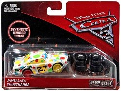 Disney pixar Cars 3 Demo Derby Jambalaya Chimichanga With Synthetic Rubber Tires Die-cast Vehicle
