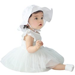 Aniwon Baby Sun Cap Baby Summer Hat Breathable Uv Protection Wide Brim Baby Hat Outdoor Cap For Baby