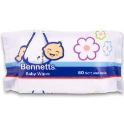 Bennetts Baby Wipes 80'S