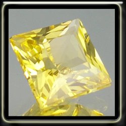 1.84CT Precision Diamond Simulate Vvs - Fancy Yellow Polished Princess