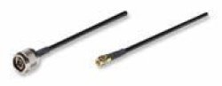 Intellinet Antenna Cable CFD200 N-type Male rp-sma Male Connectors RG-58 0.25 Db Loss Per Ft. 6 Ft 1.8 M Retail Box 2 Year Limited Warranty