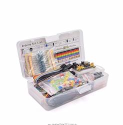 Kljkuj Electronics Component Basic Starter Kit With 830 Tie-points Breadboard Cable Resistor Capacitor LED Potentiometer Box Packing