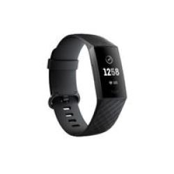 Fitbit Charge 3 Fitness Activity Tracker with Heart Rate Monitor Graphite and Black