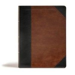Csb Tony Evans Study Bible Black brown Leathertouch Indexed