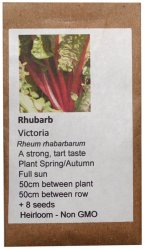 Heirloom Veg Seeds - Rhubarb - Victoria
