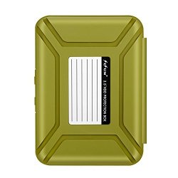 Sisun 3.5 Inch Anti-static Hdd Protector Case 3.5 " Hard Drive Protective Case - Hdd Storage Box Grey purple yellow blue green Green
