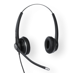 Snom Headset A100D - Wideband Monaural Duo Headset Noise Cancelling For D3XX D7XX Series Phones