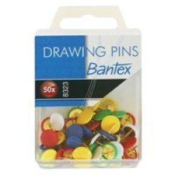 Bantex Drawing Pins 50 Pack