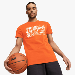 Puma Men&apos S Clydes Closet Orange T-Shirt