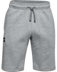 Men's Ua Rival Fleece Shorts - Pitch Gray Light HEATHER-012 XL