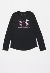 Under Armour Tech Grphic Print Fill Bl Long Sleeve Tee - Black meteor Pink white