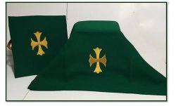 Burse And Chalice Veil In Green