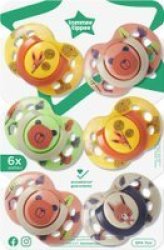 Tommee Tippee Ecomm Fun Girl Soother 6-18M 6 Pack