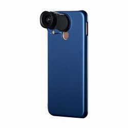 Protective Case & Wide Angle Macro Lenses For Huawei Nova 3E -blue