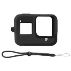 Dustproof And Drop Resistant Gopro 8 Silicone Case With Hand Strap