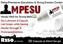 Mpesu Premature Ejaculation Delay Erection Combo For Men Last