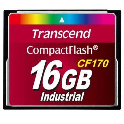 Transcend 16GB CF170 Industrial Grade Cf Card - Mlc - TS16GCF170