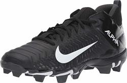 Alpha menace 2 shark outlet black/white men's football cleat