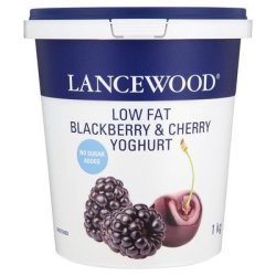 Low Fat Blackberry & Cherry Yoghurt 1KG