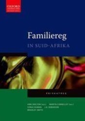 Familiereg In Suid-afrika afrikaans Paperback