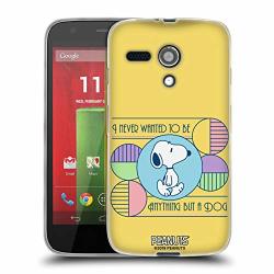 Official Peanuts Dog Snoopy Deco Dreams Soft Gel Case Compatible For Motorola Moto G 1ST Gen