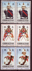 Gibraltar 1989 Anniv. Of Gibraltar Regiment Complete Unmounted Mint Set Sg 609-11