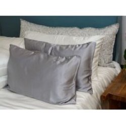 100% Pure Mulberry Silk Pillow Case - Standard 45CMX70CM Dove Grey