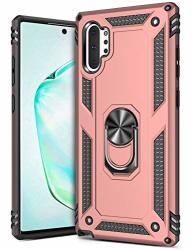 Greatruly Ring Kickstand Phone Case For Samsung Galaxy Note 10 Plus 2019 Heavy Duty Dual Layer Drop Protection Galaxy Note 10+ Case Hard Shell+soft