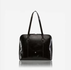 JEKYLL AND HIDE Oxford Medium Leather Laptop Handbag Black