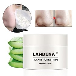 Lanbena Blackhead Remover Black Mask Purifying Peel Off Mask Facial Pore Cleanser 30G 1.05 Ounce