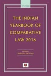 The Indian Yearbook Of Comparative Law 2016 Hardcover