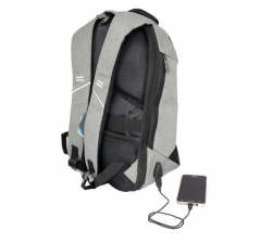 Homemark Mason Anti-theft USB Backpack - Grey