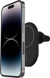 Belkin Boostcharge Magnetic Wireless Car Charger Black - For Apple Iphone 14 13 12. Includes 1.2M Usb-c Cable Power Supply Sold Separately - Not Included