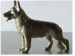 Silver Plated Dog Model --german Shepherd Gsd Alsation