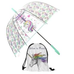 Unicorn Umbrella & Bag Set Believe