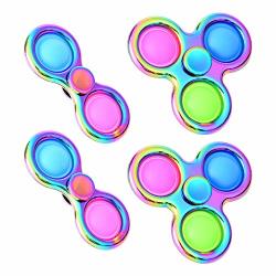 Simple Dimple Fidget Spinner Toy Handheld MINI Push The Pop Bubble Fidget Sensory Toys Fidgets Spinner Stress Relief Silicone Toy For Adult Kids With