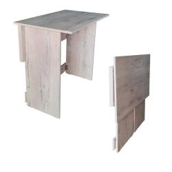 Flip N Flat Folding Portable Desk 80X50CM - Rustic Wood