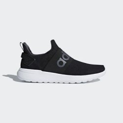 Mens Adidas Cloudfoam Lite Racer Adapt With Sock-like Upper And Flexible Strap Sneakers AS154-BLAC