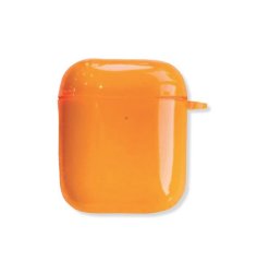 - Case Cover For Airpods - 1ST 2ND Generation - Neon Orange
