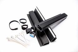 Cable Management Bundle Includes: Wire Raceway Channels Adhesive Cable Organizer Clips Reusable Nylon Zip Ties Velcro Ties And Label Tags Large
